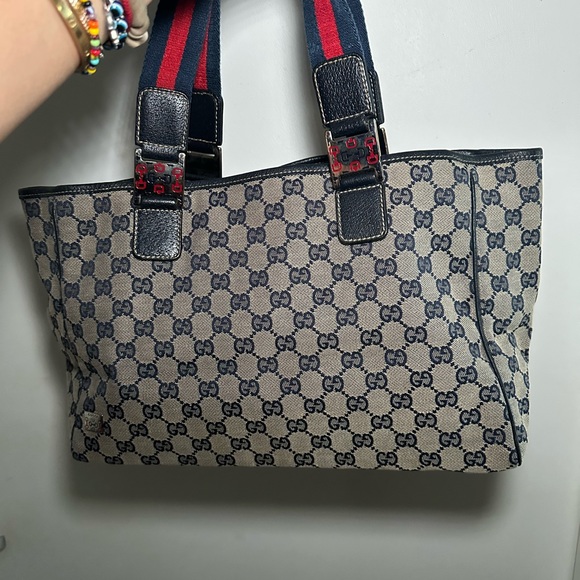 Authentic Gucci Monogram tote/Shoulder Bag - Picture 12 of 13